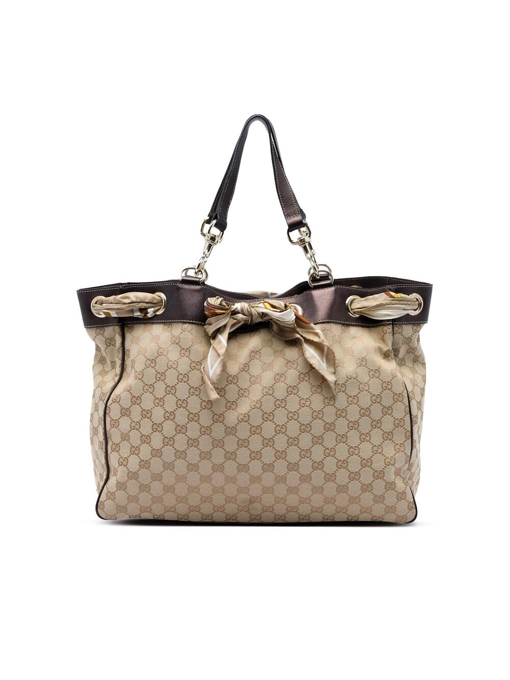 Gucci Large Gg Canvas Positano Tote #359631G73B